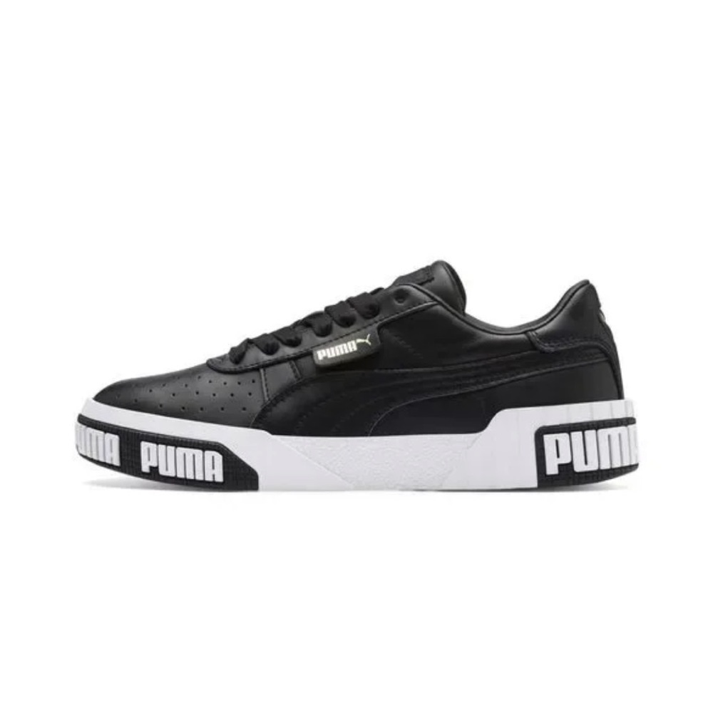 Womens Puma Cali Bold Black/White Sneakers Size 7.5 - Picture 3 of 7